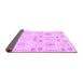 Sideview of Abstract Purple Modern Rug, abs1233pur