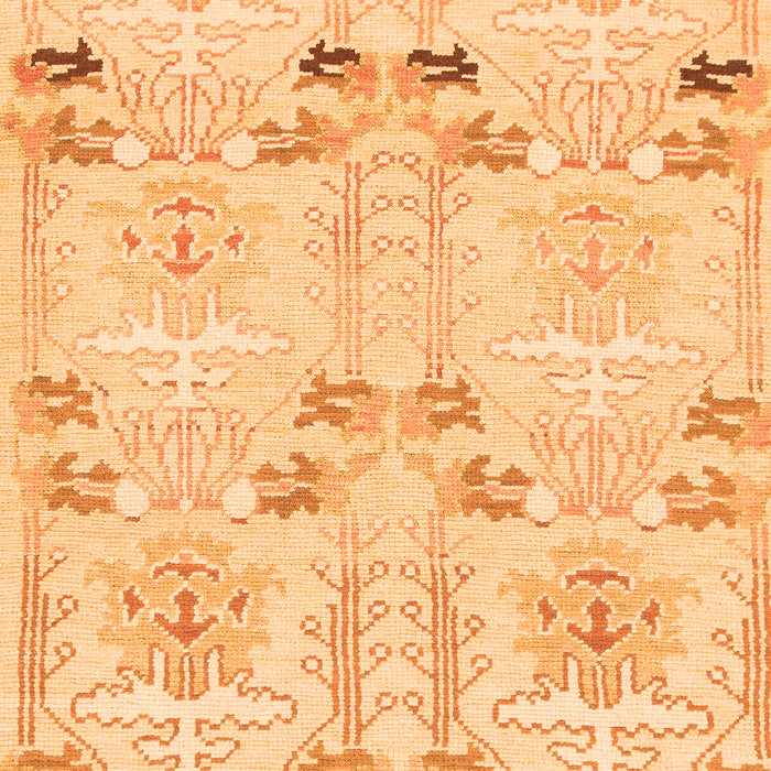 Machine Washable Abstract Orange Modern Area Rugs, wshabs1233org