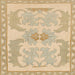 Square Abstract Metallic Gold Modern Rug, abs1234