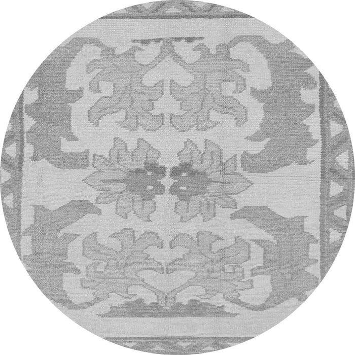 Round Abstract Gray Modern Rug, abs1234gry