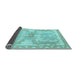 Sideview of Abstract Light Blue Modern Rug, abs1234lblu