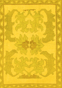 Abstract Yellow Modern Rug, abs1234yw