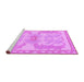 Sideview of Machine Washable Abstract Purple Modern Area Rugs, wshabs1234pur