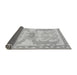 Sideview of Abstract Gray Modern Rug, abs1234gry