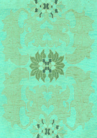 Abstract Turquoise Modern Rug, abs1235turq