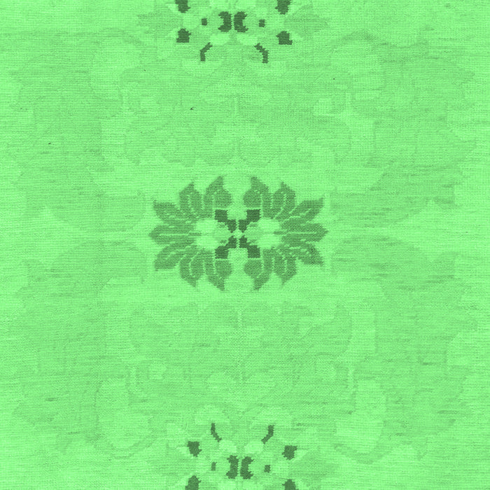 Square Machine Washable Abstract Emerald Green Modern Area Rugs, wshabs1235emgrn