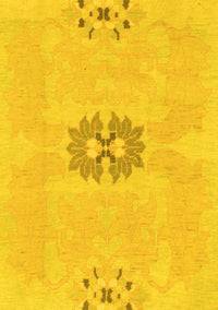 Abstract Yellow Modern Rug, abs1235yw