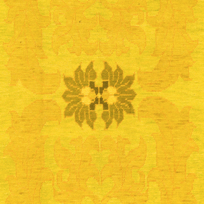 Abstract Yellow Modern Rug, abs1235yw