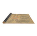 Sideview of Abstract Gold Modern Rug, abs1236