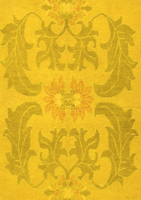 Abstract Yellow Modern Rug, abs1236yw