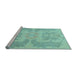 Sideview of Machine Washable Abstract Light Blue Modern Rug, wshabs1236lblu