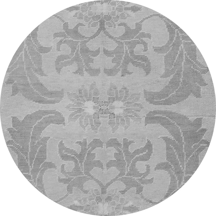 Round Abstract Gray Modern Rug, abs1236gry