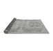 Sideview of Abstract Gray Modern Rug, abs1236gry