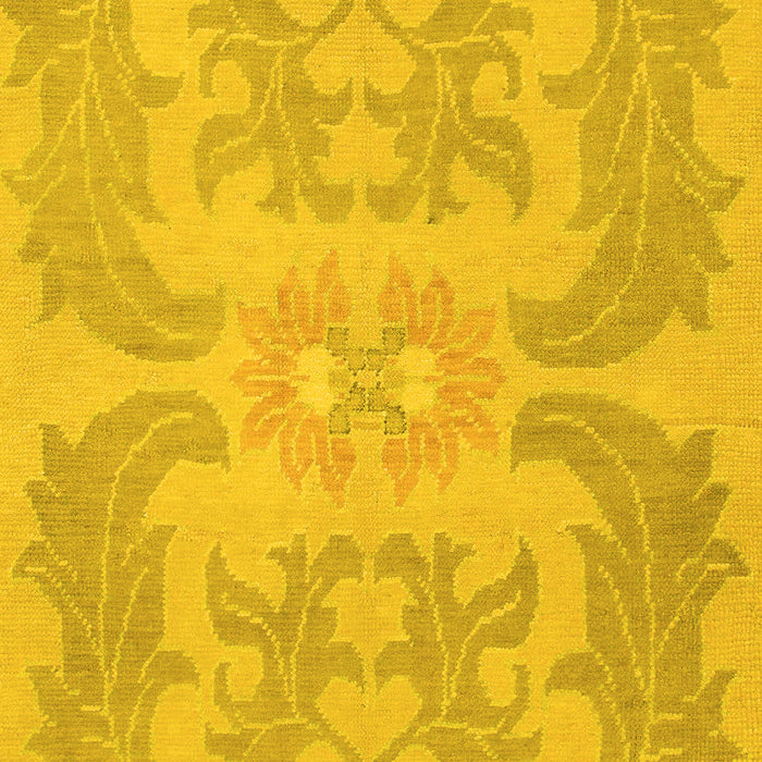 Machine Washable Abstract Yellow Modern Rug, wshabs1236yw