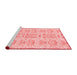 Modern Red Washable Rugs