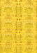 Abstract Yellow Modern Rug, abs1237yw