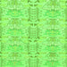 Square Abstract Green Modern Rug, abs1237grn