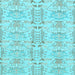 Square Machine Washable Abstract Light Blue Modern Rug, wshabs1237lblu