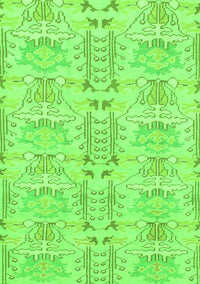 Abstract Green Modern Rug, abs1237grn