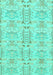 Abstract Turquoise Modern Rug, abs1237turq