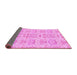 Sideview of Abstract Pink Modern Rug, abs1237pnk