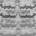 Square Machine Washable Abstract Gray Modern Rug, wshabs1238gry