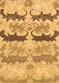 Abstract Brown Modern Rug, abs1238brn