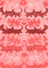 Abstract Red Modern Area Rugs