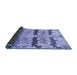 Sideview of Abstract Blue Modern Rug, abs1238blu