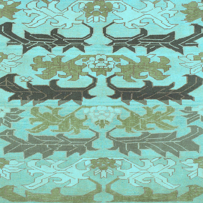 Square Machine Washable Abstract Light Blue Modern Rug, wshabs1238lblu