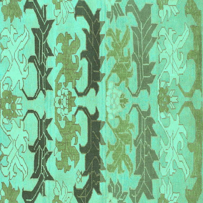 Square Machine Washable Abstract Turquoise Modern Area Rugs, wshabs1238turq