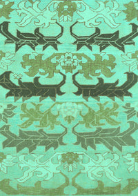 Abstract Turquoise Modern Rug, abs1238turq