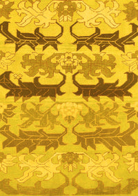 Abstract Yellow Modern Rug, abs1238yw