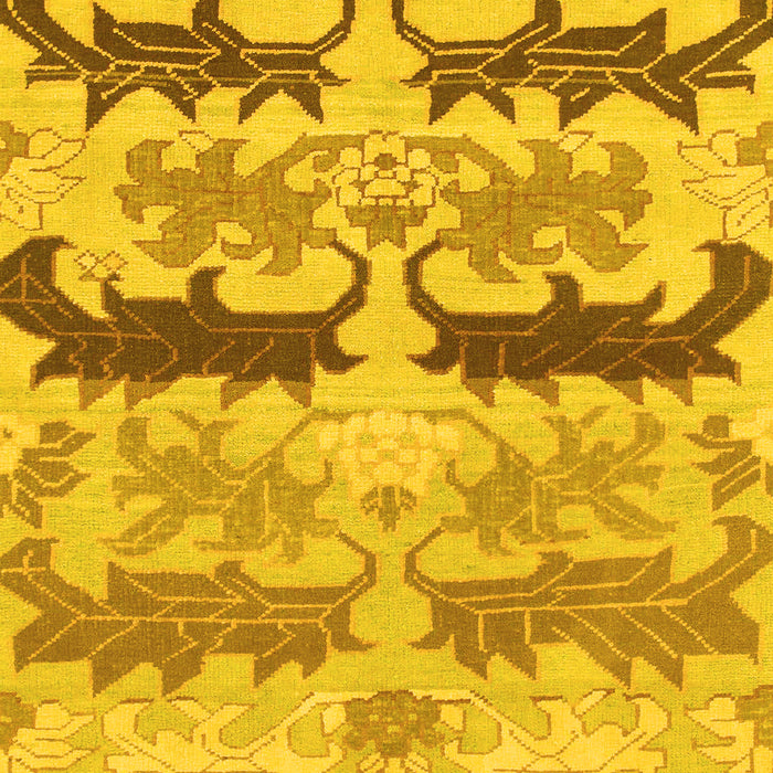 Abstract Yellow Modern Rug, abs1238yw