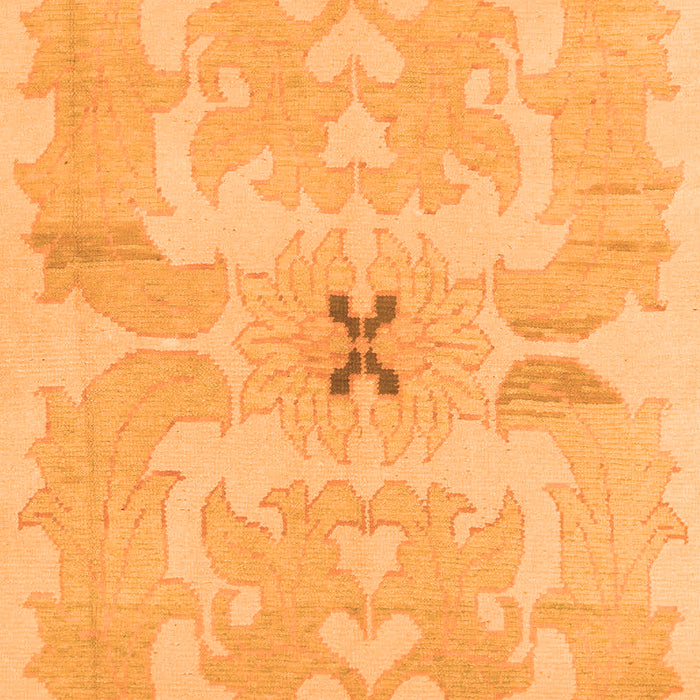 Machine Washable Abstract Orange Modern Area Rugs, wshabs1239org