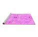 Sideview of Machine Washable Abstract Purple Modern Area Rugs, wshabs1239pur