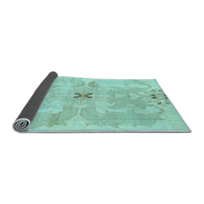 Sideview of Abstract Light Blue Modern Rug, abs1239lblu