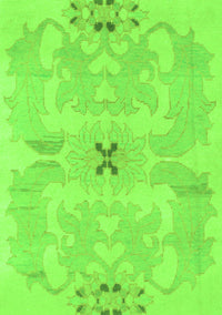 Abstract Green Modern Rug, abs1239grn