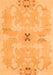 Abstract Orange Modern Rug, abs1239org