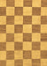 Machine Washable Checkered Brown Modern Rug, wshabs123brn