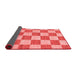 Checkered Red Modern Area Rugs