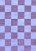 Checkered Blue Modern Rug, abs123blu