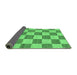 Sideview of Checkered Emerald Green Modern Rug, abs123emgrn