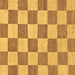 Square Checkered Brown Modern Rug, abs123brn