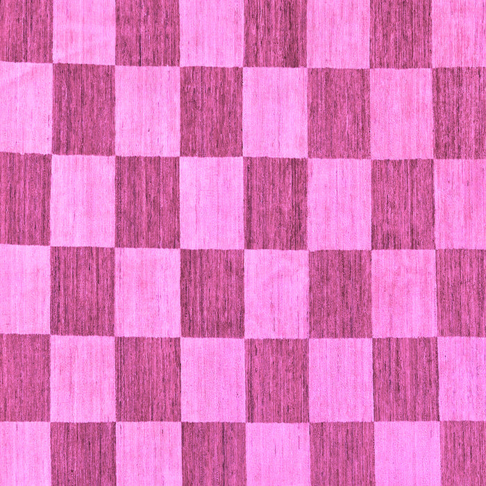 Square Machine Washable Checkered Purple Modern Area Rugs, wshabs123pur