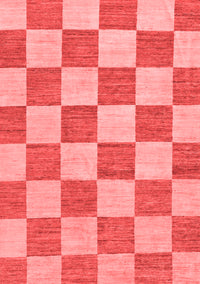 Checkered Red Modern Rug, abs123red