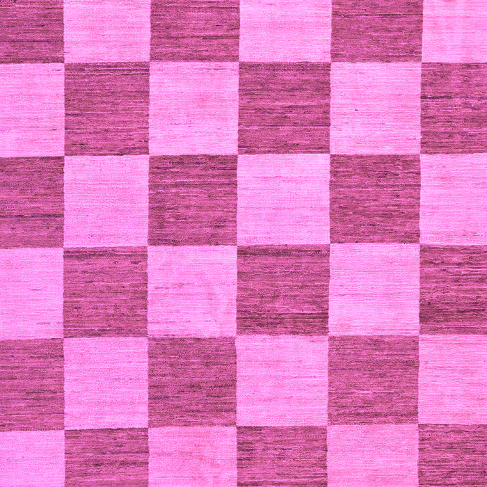Machine Washable Checkered Purple Modern Area Rugs, wshabs123pur