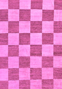 Checkered Purple Modern Rug, abs123pur