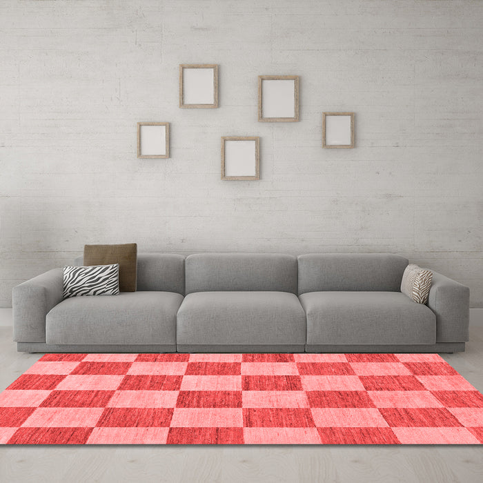 Modern Red Washable Rugs