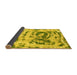 Sideview of Abstract Yellow Modern Rug, abs1240yw